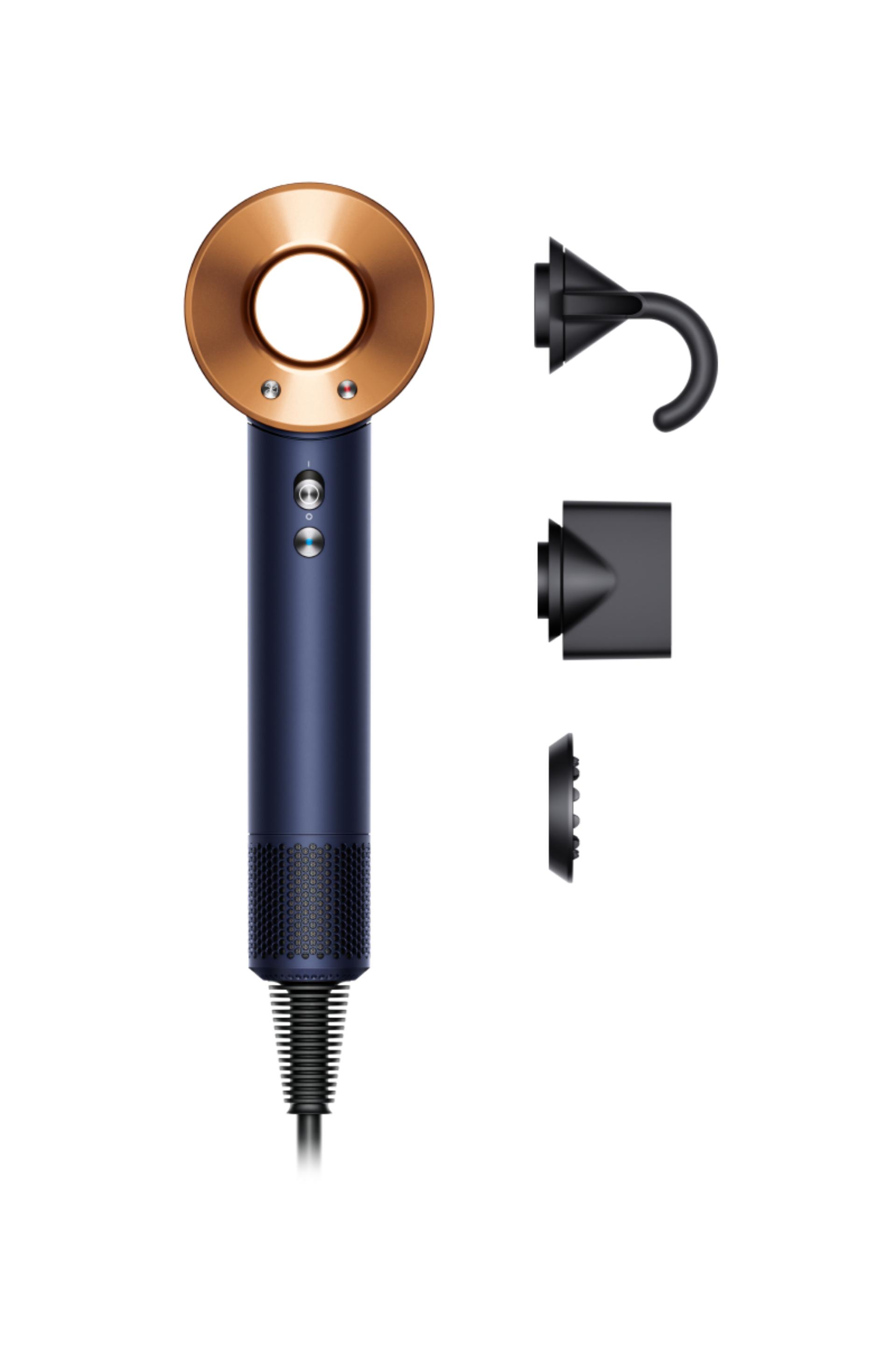 Product image of Dyson Supersonic™ hair dryer - Straight+Wavy (Prussian blue/Rich copper)