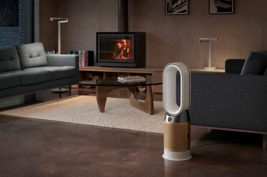 Image of a Dyson Heater in a living room