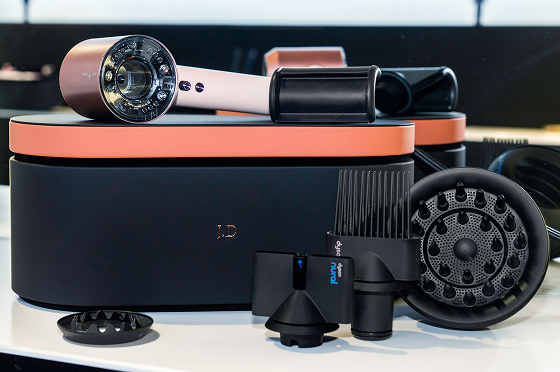 Dyson Supersonic Nural hair dryer with Presentation case and a range of accessories.
